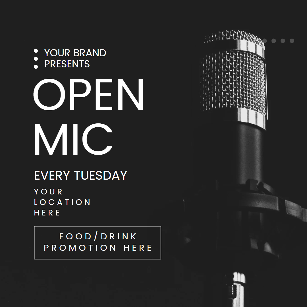 Open Mic Event Marketing